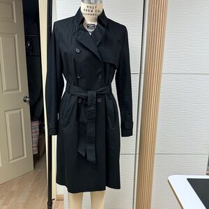 Massimo Dutti Black Trench Coat